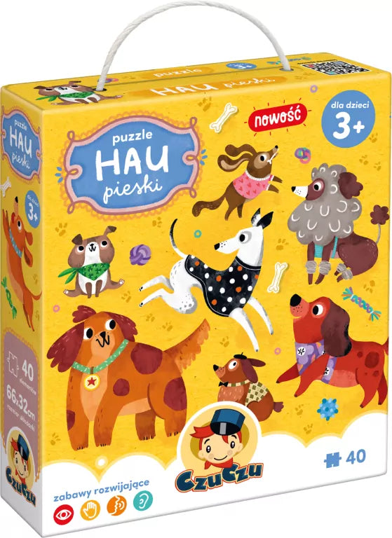 CzuCzu. Puzzle Hau Pieski. 3+