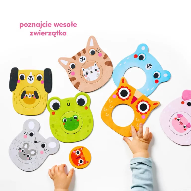 CzuCzu. Zwierzątka. Moje puzzle z dziurką. 12m+