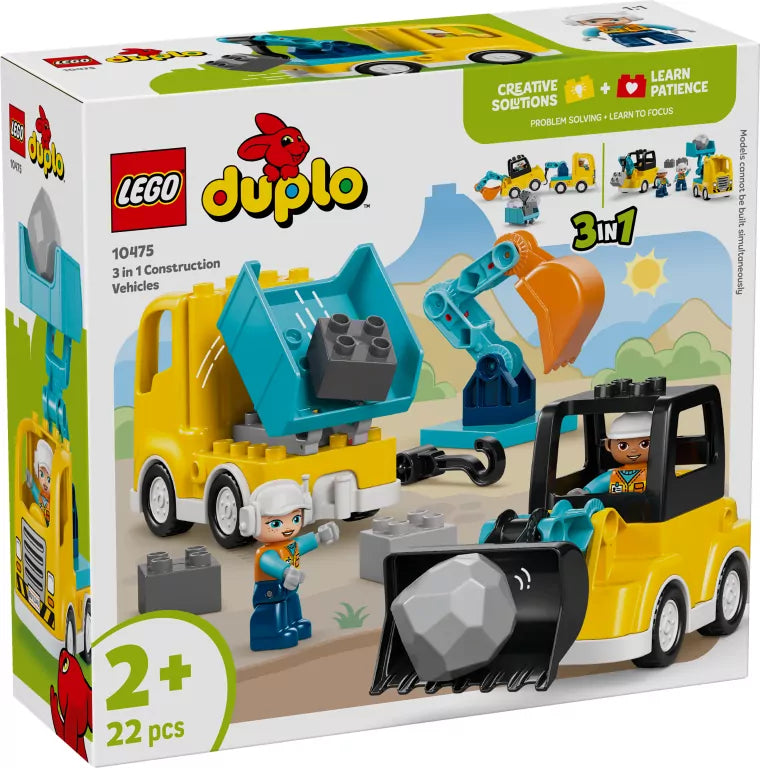 LEGO® Duplo.  Maszyny budowlane 3w1 10475