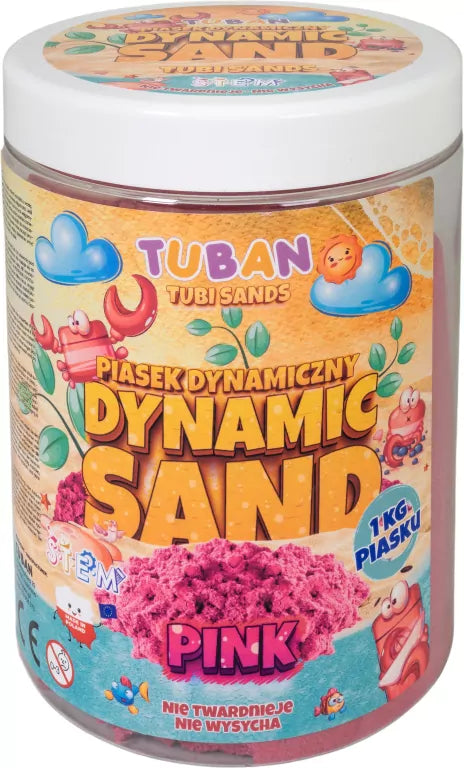 Piasek dynamiczny różowy 1kg