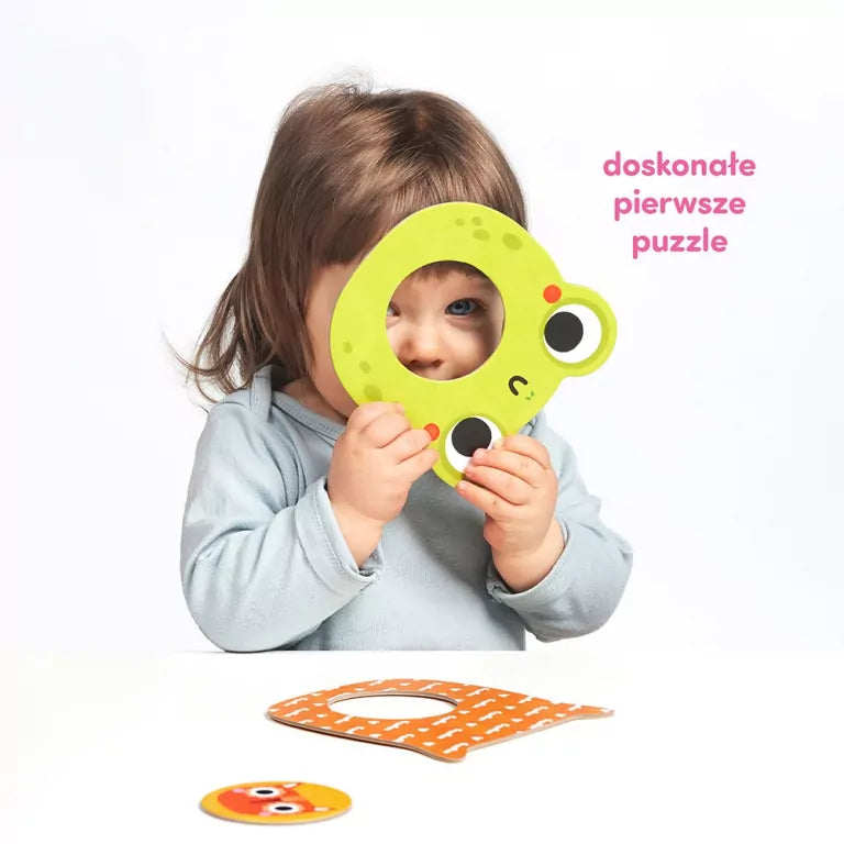 CzuCzu. Zwierzątka. Moje puzzle z dziurką. 12m+