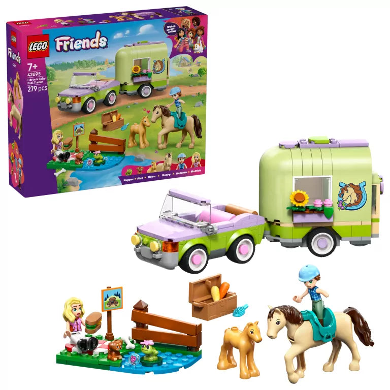 LEGO® Friends. Przyczepa z koniem 42695
