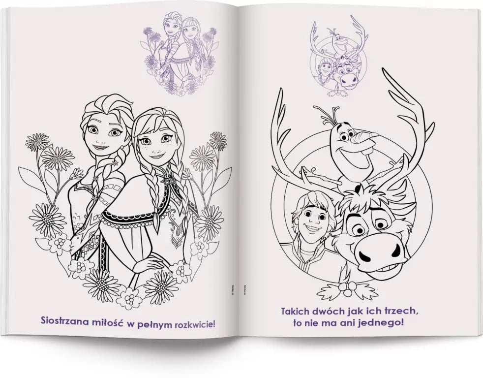 Disney Kraina Lodu. Kolorowanka z naklejkami
