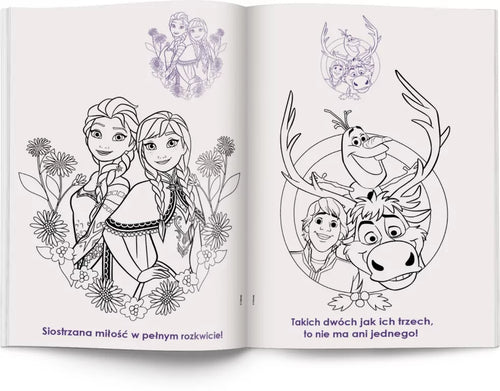 Disney Kraina Lodu. Kolorowanka z naklejkami