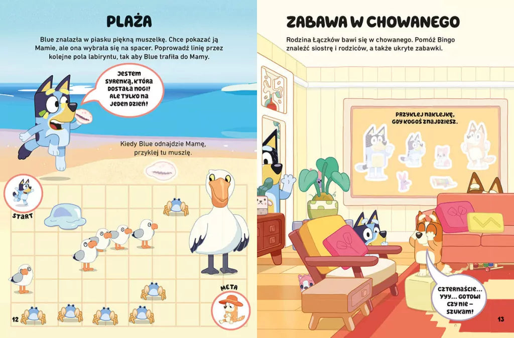Oto Bluey! Zabawy i zadania z naklejkami. Bluey