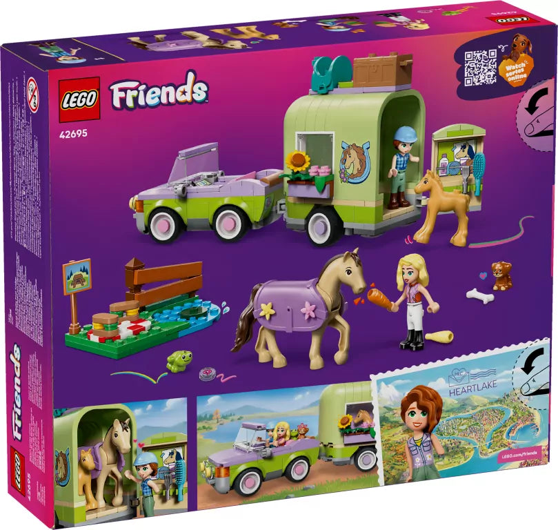 LEGO® Friends. Przyczepa z koniem 42695